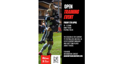 Come to our Academy Open Training Event!